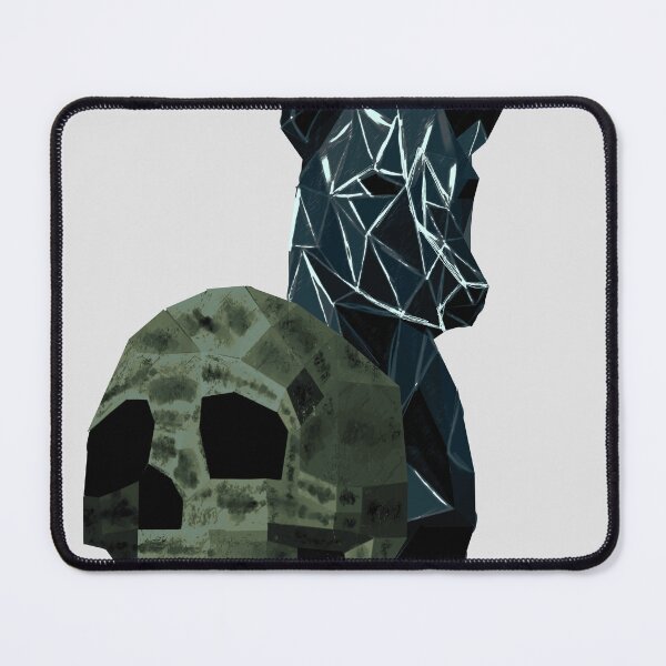 Item preview, Jade Skull and Obsidian Dog – Mexican Gothic Art designed and sold by Just-Draws-22.