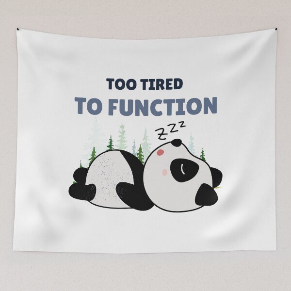 Item preview, Lazy Panda Lying Down in Forest Scene designed and sold by yuki-hana.