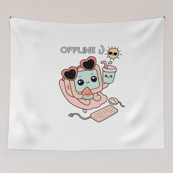 Item preview, Offline | manga | cute kawaii | pixel art  designed and sold by NoobyDraw.