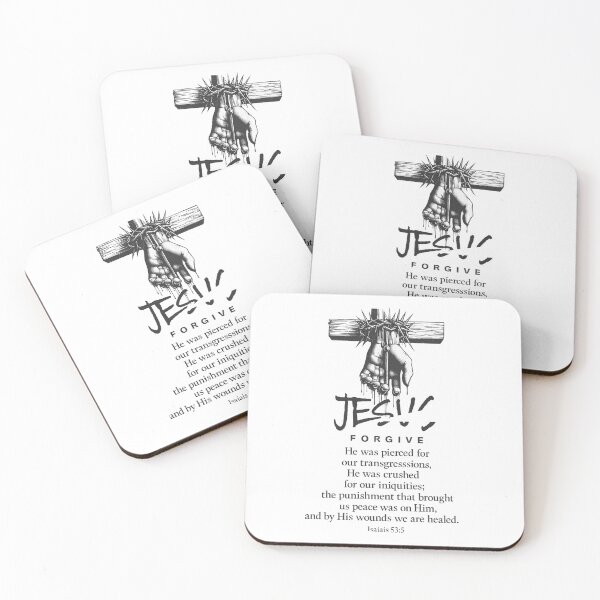 Item preview, “Jesus Was Pierced for Us – Isaiah 53:5 Forgiveness Design” designed and sold by drip.design.co.