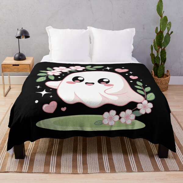 Item preview, Halloween Floral Ghost Cute Aesthetic designed and sold by DoorwayThreads.