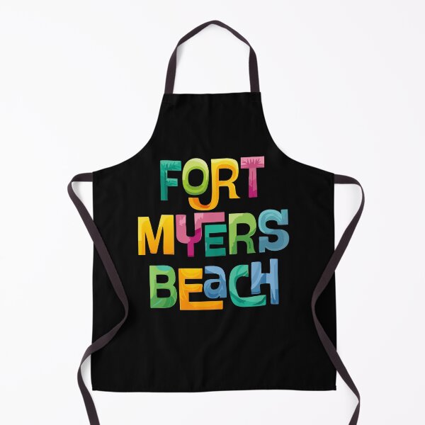 Item preview, Fort Myers Beach Florida Tropical Typographic Design designed and sold by Futurebeachbum.