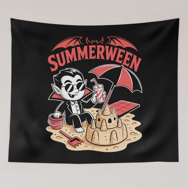 Item preview, Halloween Gothic Summer Beach Funny Spooky designed and sold by DoorwayThreads.