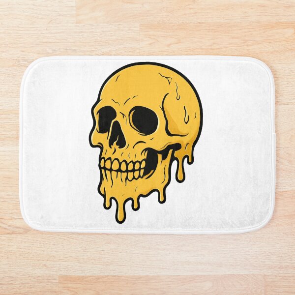 Artikelvorschau, Goldener Totenkopf – Auffälliges minimalistisches Grunge-Design entworfen und verkauft von NoRestDesigns.