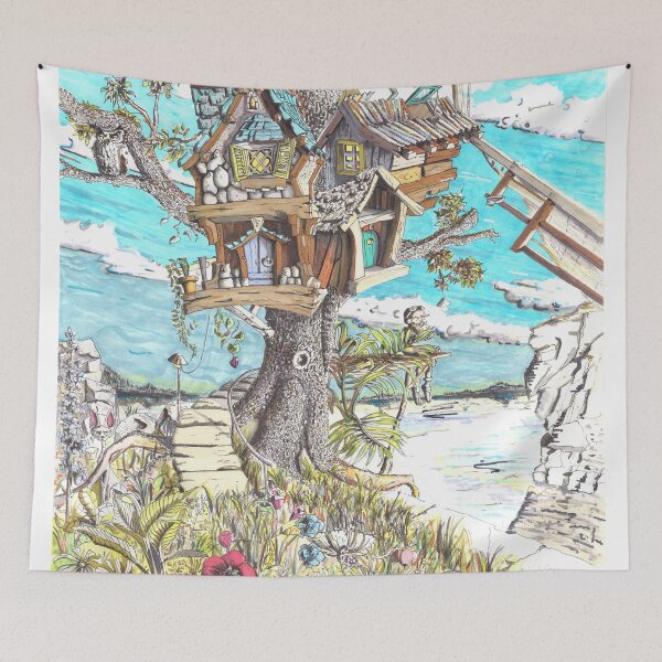 Item preview, The Hilltop Village designed and sold by IllustraLyon.