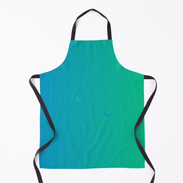 Item preview, Green & Blue Crescent Moons Gradient Sky designed and sold by ShaunSandhu.