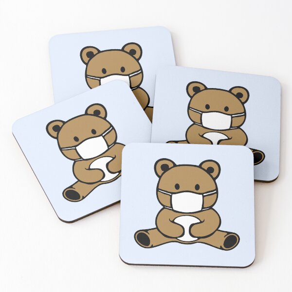 Item preview, Teddy Bear Face Mask Pandemic Flu Health Protection Ill designed and sold by shirt-o-mat.