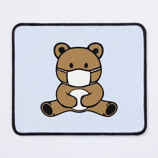 Item preview, Teddy Bear Face Mask Pandemic Flu Health Protection Ill designed and sold by shirt-o-mat.