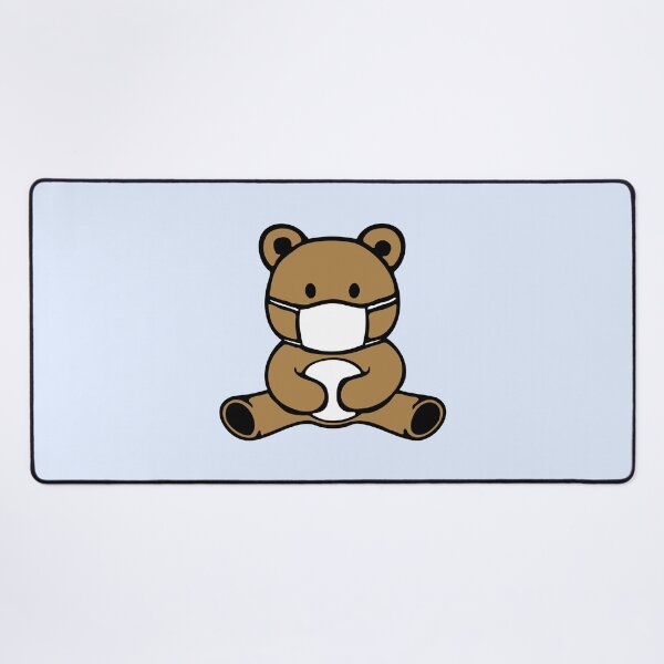 Item preview, Teddy Bear Face Mask Pandemic Flu Health Protection Ill designed and sold by shirt-o-mat.