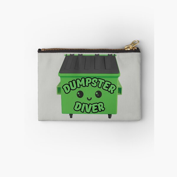 Item preview, Dumpster Diver - Cute Funny Kawaii Trash Can, Garbage Receptacle  designed and sold by tumbleweedphoto.