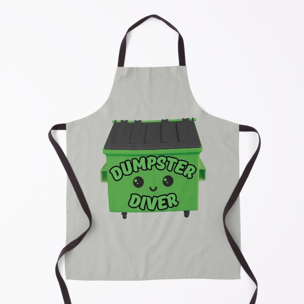 Item preview, Dumpster Diver - Cute Funny Kawaii Trash Can, Garbage Receptacle designed and sold by tumbleweedphoto.