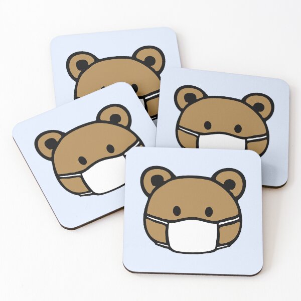 Item preview, Teddy Bear Face Mask Pandemic Flu Health Protection Ill designed and sold by shirt-o-mat.