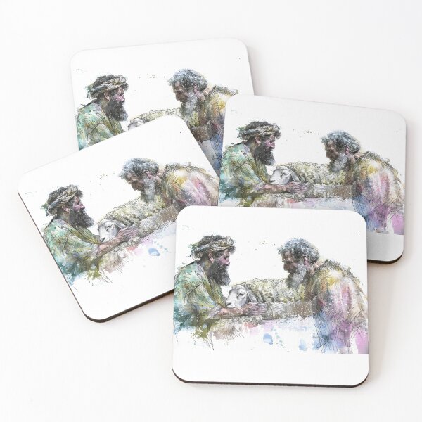 Item preview, Jacob deceiving his father Isaac Genesis 27 designed and sold by Christian Apparel, Decor and More.