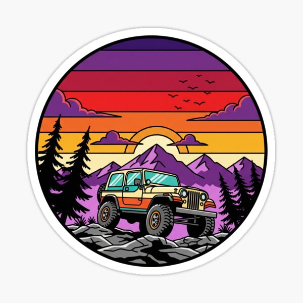 Item preview, Vibrant Rugged Offroad Jeep designed and sold by Shirts By Shane.