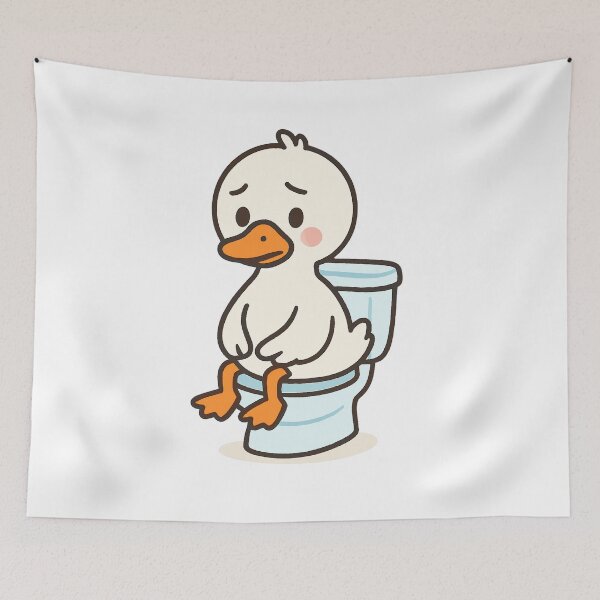 Item preview, Silly goose in the toilet designed and sold by PattysNco.