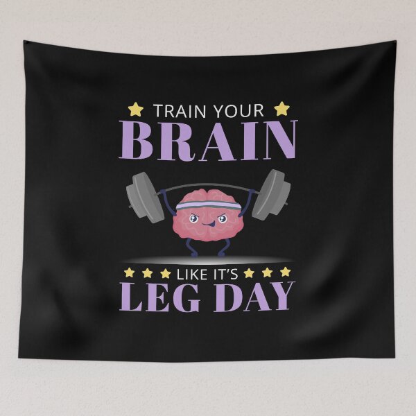 Item preview, Alzheimer's Awareness - Train Your Brain, Like It's Leg Day  designed and sold by WGBTee.
