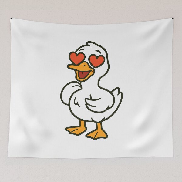 Item preview, silly goose with heart eyes designed and sold by PattysNco.
