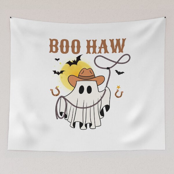 Item preview, Boo Haw Cute Ghost Western Cowgirl Halloween  designed and sold by thebest-2studio.