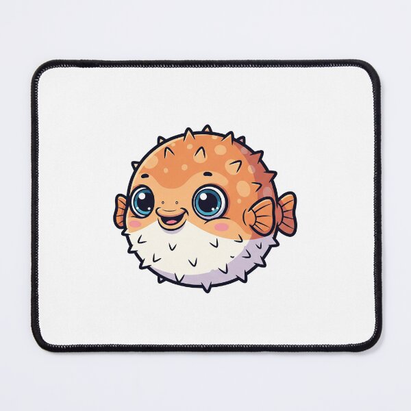 Item preview, Cute Baby Pufferfish Cartoon With Big Eyes designed and sold by LightArt25.