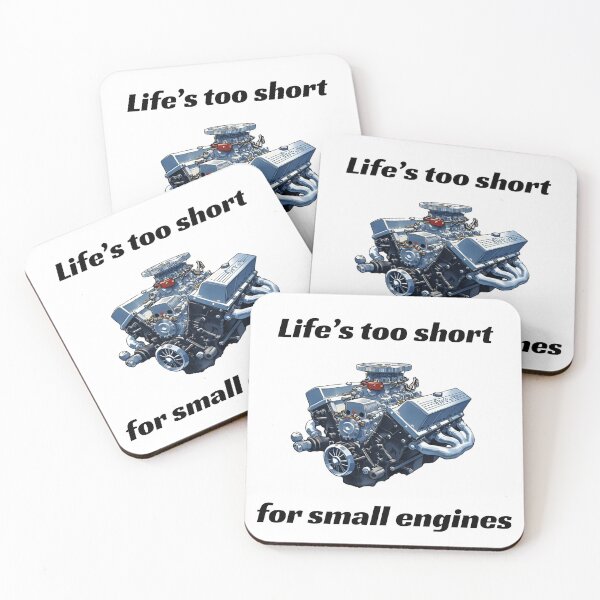 Item preview, Life’s Too Short for Small Engines – Funny Racing & Car Lover Design designed and sold by Not Your Mom's Clipart.