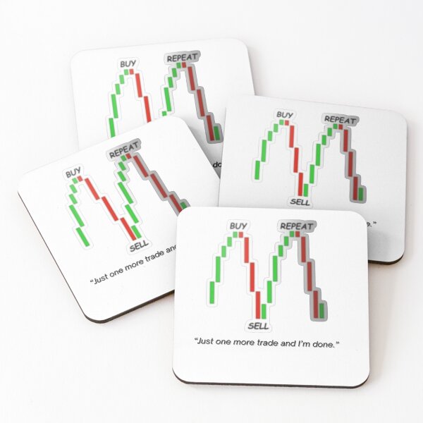 Item preview, Funny Trading Quote – Just One More Trade Candlestick Chart designed and sold by ALEAD CO..