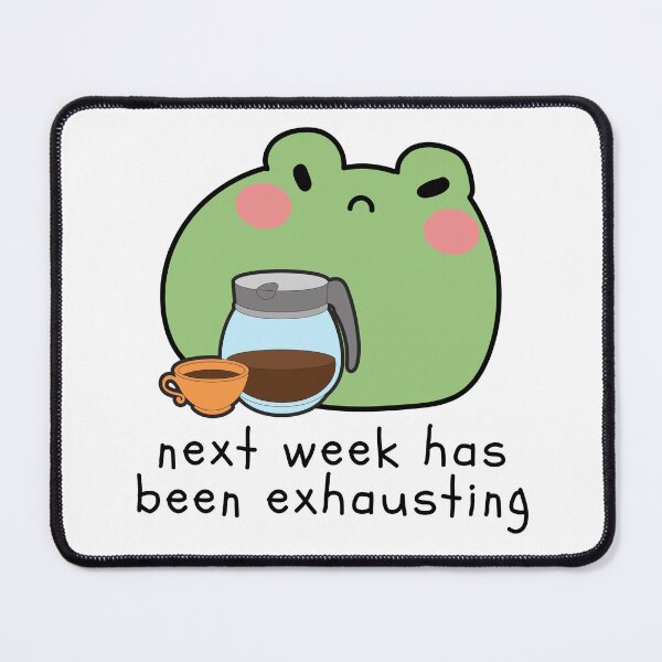 Item preview, Exhausted Frog Coffee Funny designed and sold by MiaBellaGirl.