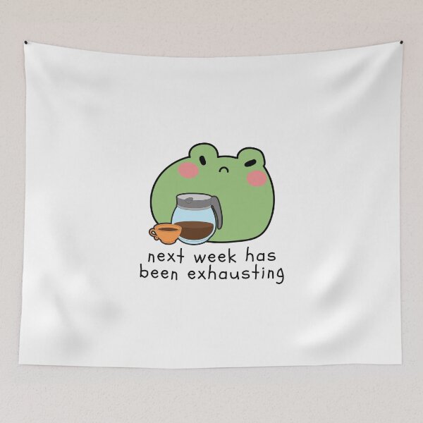 Item preview, Exhausted Frog Coffee Funny designed and sold by MiaBellaGirl.