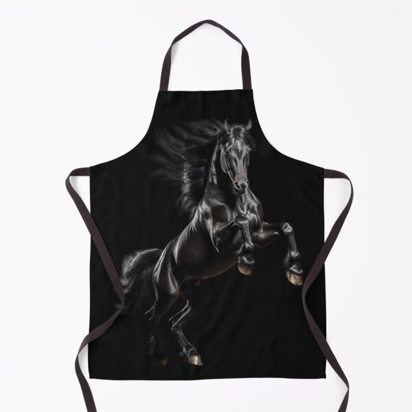 Item preview, Rearing Black Stallion Portrait designed and sold by CritterWisdom.