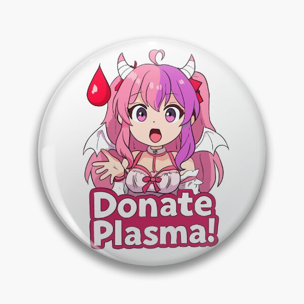 Item preview, Ironmouse Mario Party Style Sticker 2nd "Donate plasma!" designed and sold by Fresh Oshi Pressed.