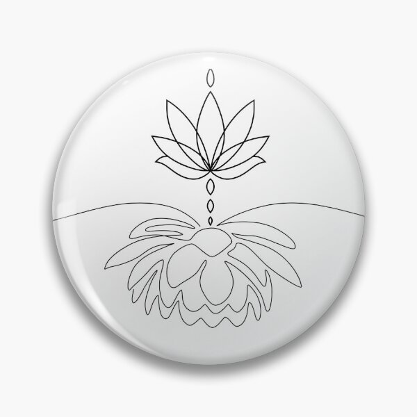 Item preview, Yoga re-birth floral line art design designed and sold by HaychGee.