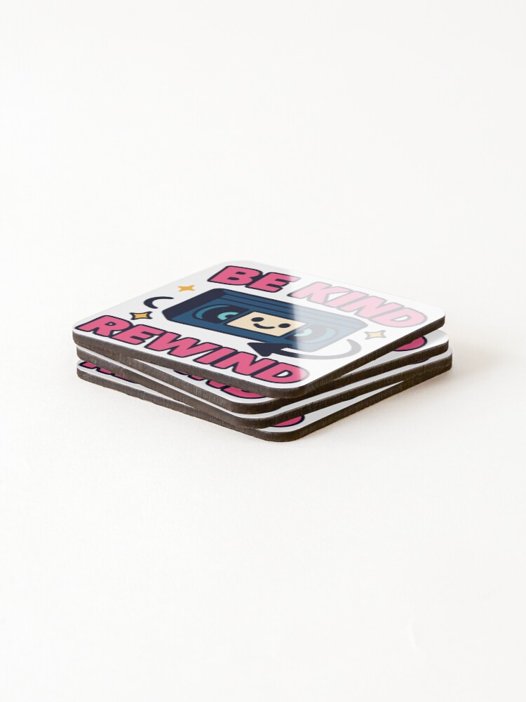 Thumbnail 4 of 5, Coasters (Set of 4), Be Kind Rewind designed and sold by RainerPulk.