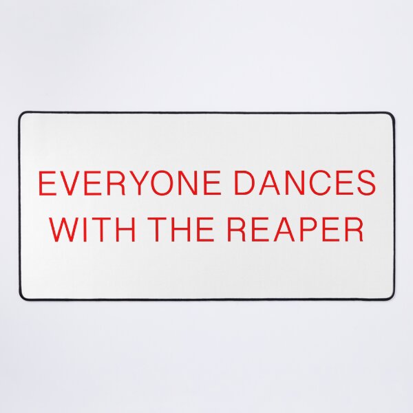 Item preview, Everyone Dances With The Reaper – Minimal Dark Rave Design in Red designed and sold by Non-Binary-Art.