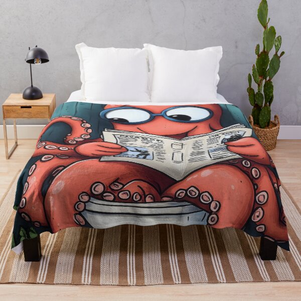 Item preview, Octopus Animal Cartoon Toilet Reading Adventure designed and sold by SubtextandSass.