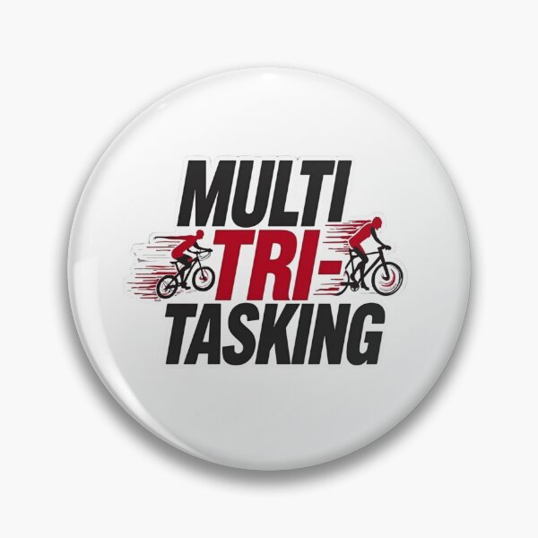 Item preview, Multi TRI-Tasking | Funny Triathlon Swim-Bike-Run Design designed and sold by Triathlongram.