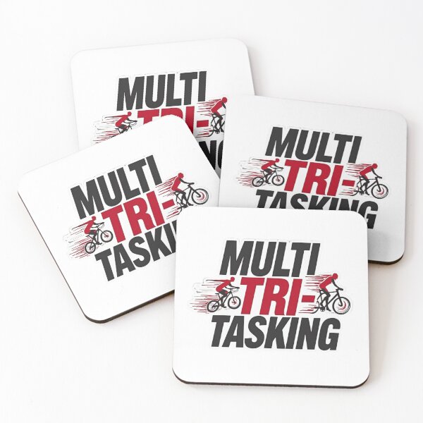 Item preview, Multi TRI-Tasking | Funny Triathlon Swim-Bike-Run Design designed and sold by Triathlongram.