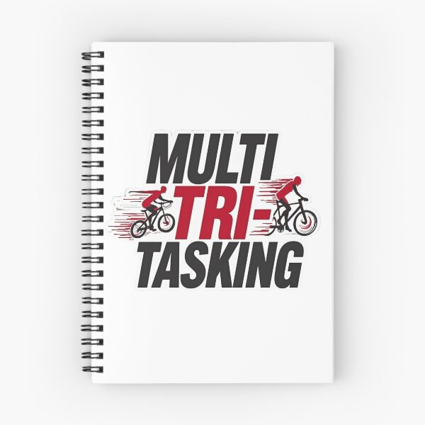 Item preview, Multi TRI-Tasking | Funny Triathlon Swim-Bike-Run Design designed and sold by Triathlongram.