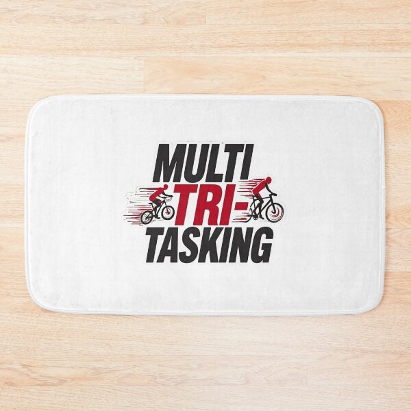 Item preview, Multi TRI-Tasking | Funny Triathlon Swim-Bike-Run Design designed and sold by Triathlongram.