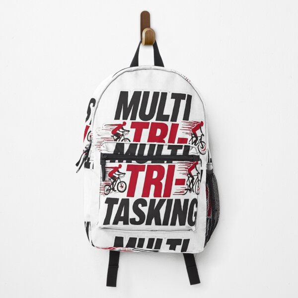 Item preview, Multi TRI-Tasking | Funny Triathlon Swim-Bike-Run Design designed and sold by Triathlongram.