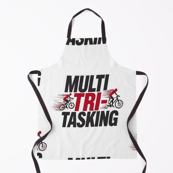 Item preview, Multi TRI-Tasking | Funny Triathlon Swim-Bike-Run Design designed and sold by Triathlongram.