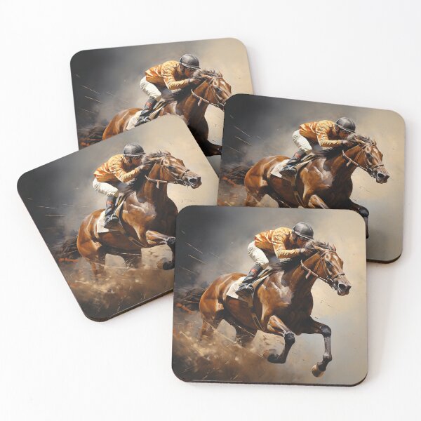 Item preview, Jocky on fast Race Horse designed and sold by CritterWisdom.
