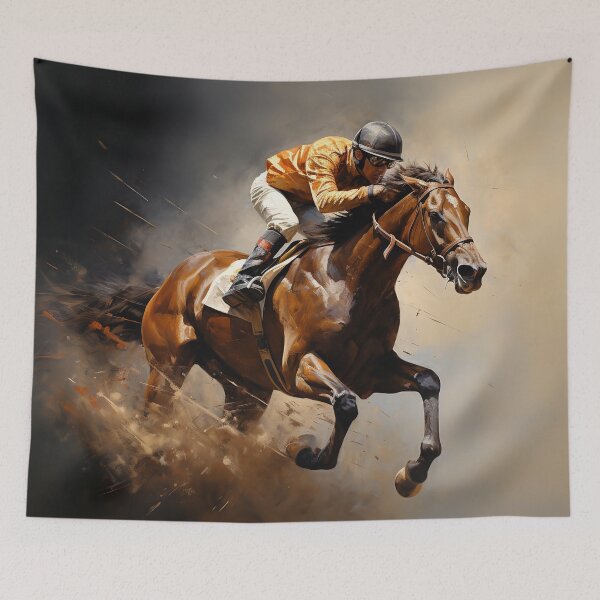 Item preview, Jocky on fast Race Horse designed and sold by CritterWisdom.