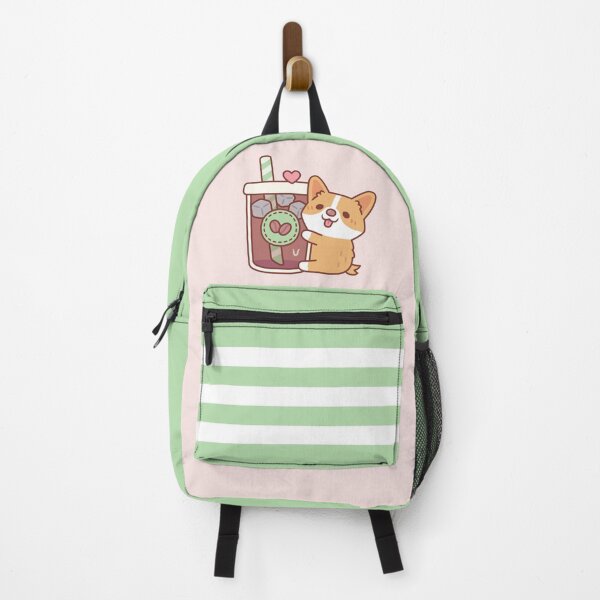 Item preview, Cute Corgi Puppy Hugging Iced Coffee designed and sold by rustydoodle.