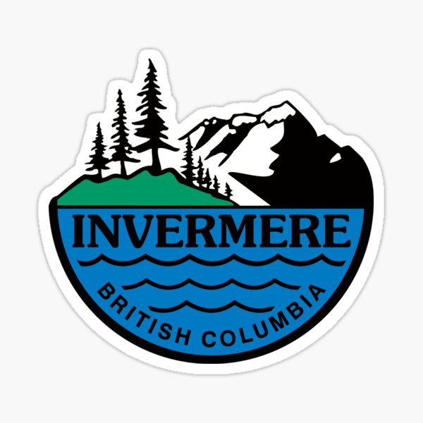 Item preview, Large Invermere, British Columbia BC Canada logo Sticker Sticker designed and sold by chipzza.