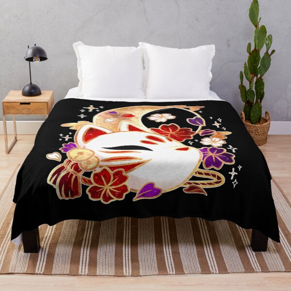 Aperçu de l'œuvre Masque de Kitsune étoilé créée et vendue par heysoleilart.
