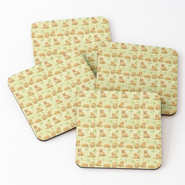 Item preview, American Bully Puppies Seamless Nature Pattern designed and sold by Best-Art-32.