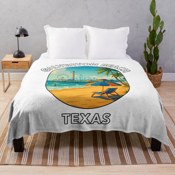 Item preview, Galveston Beach Texas Travel Poster – Coastal Wall Art & Summer Decor designed and sold by inkNext.