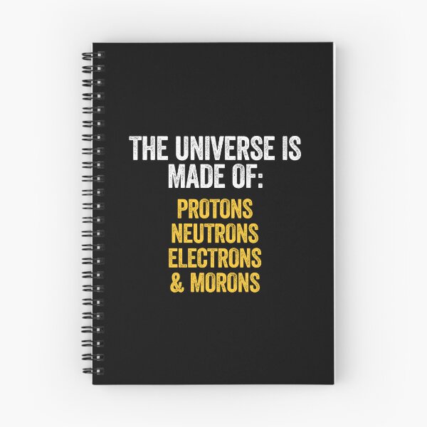 Item preview, The Universe Is Made Of Protons, Neutrons, Electrons And Morons - Funny Science Snarky Humor designed and sold by zeviwanty.