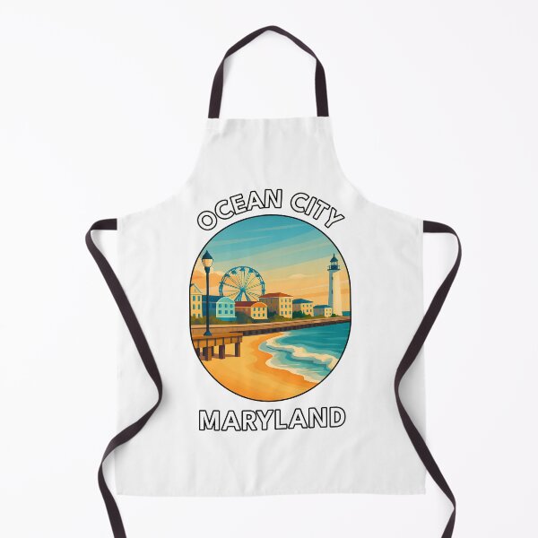 Item preview, Ocean City Maryland Travel Poster – Beach Boardwalk & Summer Vibes designed and sold by inkNext.