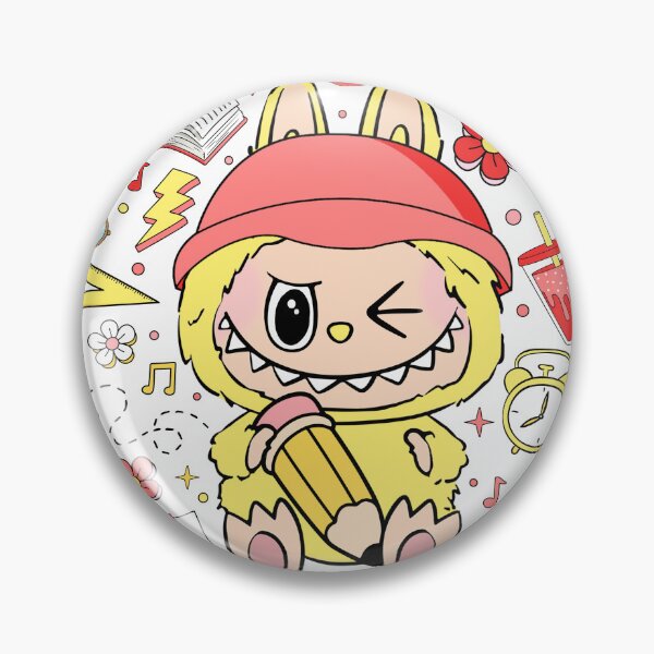 Item preview, Kawaii Yellow Bunny with Red Hat – School Time designed and sold by HasHs.