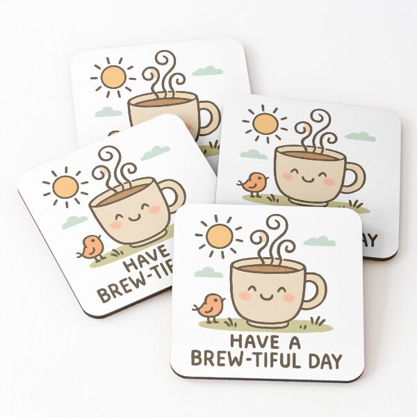 Item preview, Sunny Coffee Cheer Tee (Have a Brewtiful Day) designed and sold by YourPrintify.